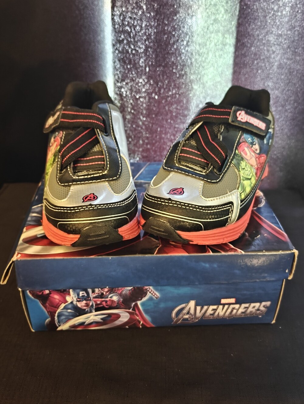 Avenger Kids Sneakers - Black and Pink